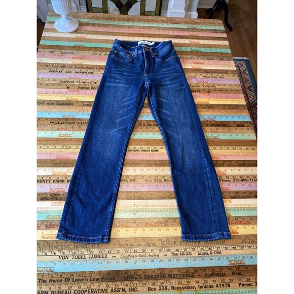 Vineyard Vines Jean Womens 25 Blue High Rise Straight Leg Classic Stretch Denim - Picture 1 of 13